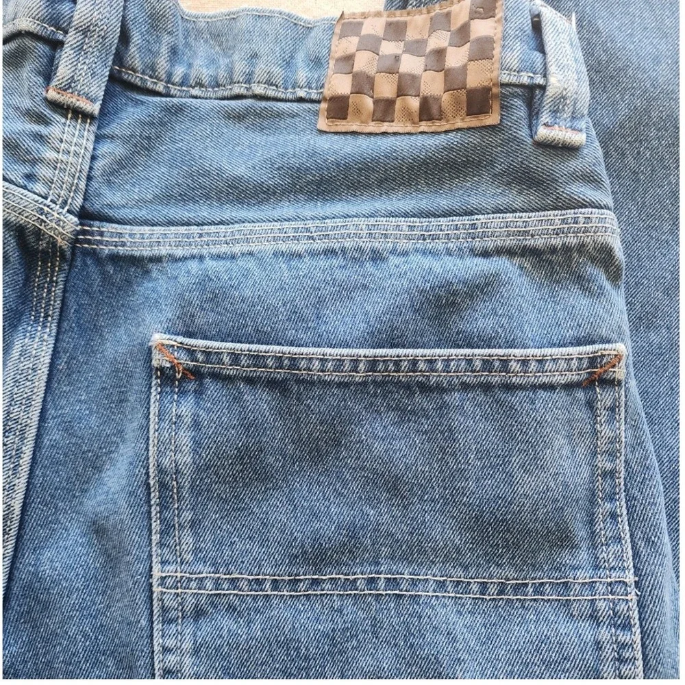 Vans🛹 Off The Wall Skate Baggy Loose Fit Carpenter Jeans Y2K streetwear 👍